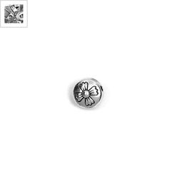 Μεταλλικό Ζάμακ Χυτό Λουλούδι Περαστό 8mm (Ø1.6mm) - 999° Επάργυρο Αντικέ ΚΩΔ:78413508.027-NG