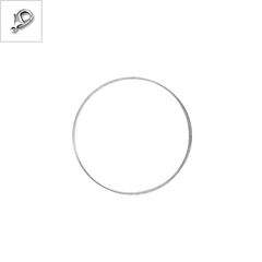 Μεταλλικό Ορειχάλκινο (Μπρούτζινο) Μοτίφ Κύκλος 45mm - 999° Επάργυρο Αντικέ ΚΩΔ:78050203.027-NG