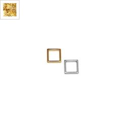 Μεταλλικό Ζάμακ Χυτό Στοιχείο Τετράγωνο Περίγραμμα 12mm - 24K Επίχρυσο ΚΩΔ:78412922.022-NG