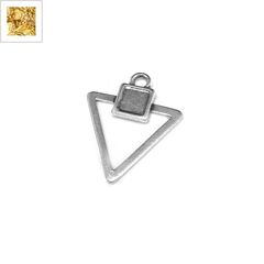 Μεταλλικό Ζάμακ Χυτό Μοτίφ Τρίγωνο 15mm - 24K Επίχρυσο ΚΩΔ:78413026.022-NG