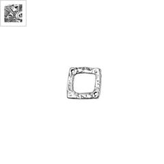 Mεταλλικό Ζάμακ Χυτό Στοιχείο Ρόμβος Περίγραμμα Μακραμέ 20mm - 999° Επάργυρο Αντικέ ΚΩΔ:78414003.027-NG