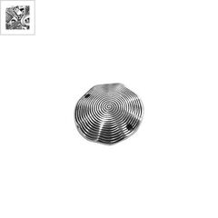 Μεταλλικό Ζάμακ Χυτό Στοιχείο Δίσκος για Μακραμέ 25mm - 999° Επάργυρο Αντικέ ΚΩΔ:78414043.027-NG