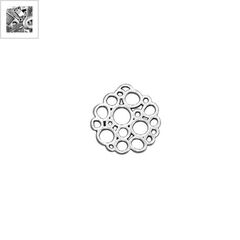 Μεταλλικό Ζάμακ Χυτό Στρογγυλό Κύκλοι για Μακραμέ 19x20mm - 999° Επάργυρο Αντικέ ΚΩΔ:78414352.027-NG