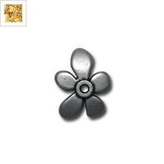 Μεταλλική Ζάμακ Χυτή Χάντρα Καπελάκι Λουλούδι 21mm - 24K Επίχρυσο ΚΩΔ:78410802.022-NG