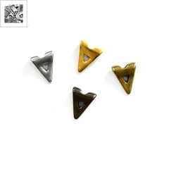 Μεταλλικό Ζάμακ Χυτό Στοιχείο Τρίγωνο 8x10mm (Ø1.8mm) - 999° Επάργυρο Αντικέ ΚΩΔ:78413620.027-NG