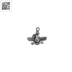 Μεταλλικό Ζάμακ Χυτό Μοτίφ Θεότητα με Φτερά Αετού 17x13mm - 999° Επάργυρο Αντικέ ΚΩΔ:78414338.027-NG