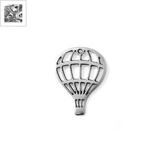 Μεταλλικό Ζάμακ Χυτό Μοτίφ Αερόστατο 30x40mm (Ø1.8mm) - 999° Επάργυρο Αντικέ ΚΩΔ:42074503.027-NG