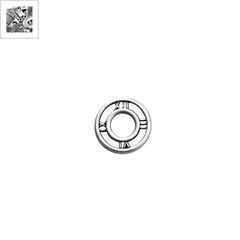 Μεταλλικό Ζάμακ Χυτό Στοιχέιο Στρογγυλό Ρολόι 12mm - 999° Επάργυρο Αντικέ ΚΩΔ:78414339.027-NG