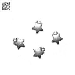 Μεταλλικό Ζάμακ Χυτό Μοτίφ Αστέρι 9mm - 999° Επάργυρο Αντικέ ΚΩΔ:78413678.027-NG