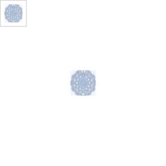 Μεταλλικό Μπρούτζινο Στοιχείο Λουλούδι για Μακραμέ 16x12mm - Γαλάζιο ΚΩΔ:78051054.002-NG