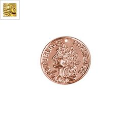 Μεταλλικό Ατσάλινο Μοτίφ Νόμισμα 15mm - Χρυσό ΚΩΔ:78120021.122-NG