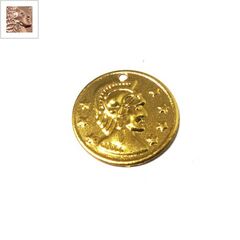 Μεταλλικό Ατσάλινο Μοτίφ Νόμισμα 15mm - Χαλκός Αντικέ ΚΩΔ:78120056.110-NG