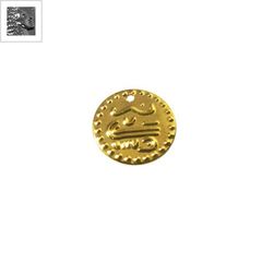 Μεταλλικό Ατσάλινο Μοτίφ Νόμισμα 12mm - Μεταλλικό Μαύρο ΚΩΔ:78120057.111-NG