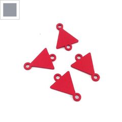 Μεταλλικό Ζάμακ Χυτό Στοιχείο Τρίγωνο για Μακραμέ 10x12mm - Γκρι ΚΩΔ:78170122.002-NG