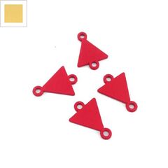 Μεταλλικό Ζάμακ Χυτό Στοιχείο Τρίγωνο για Μακραμέ 10x12mm - Κίτρινο ΚΩΔ:78170122.008-NG
