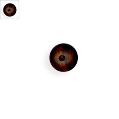 Ξύλινη Χάντρα Μπίλια Στρογγυλή 20mm - Καφέ με Ρίγες ΚΩΔ:76010061.000-NG