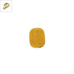 Μεταλλικό Μπρούτζινο Μοτίφ Ταυτότητα 20x27mm (Ø1.2mm) - Ε-Χρυσό ΚΩΔ:78010293.322-NG