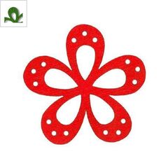 Ξύλινο Μοτίφ Λουλούδι 46mm - Πράσινο ΚΩΔ:76010206.006-NG