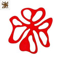 Ξύλινο Μοτίφ Λουλούδι Ακανόνιστο 82x76mm - Καφέ Σκούρο ΚΩΔ:76010208.002-NG