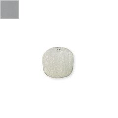 Ξύλινο Μοτίφ Στρογγυλό Ακανόνιστο 32mm - Ασημί ΚΩΔ:76040682.251-NG