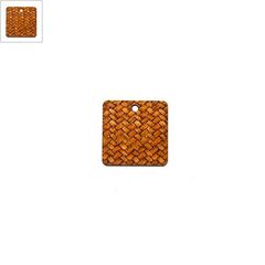 Ξύλινο Στοιχείο Τετράγωνο για Μακραμέ 20mm - Καφέ/Φυσικό ΚΩΔ:76460523.201-NG