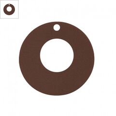 Πλέξι Ακρυλικό Μοτίφ Στρογγυλό Κύκλος 25mm - Καφέ Μεταλλιζέ ΚΩΔ:71450010.441-NG