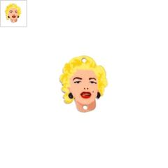 Πλέξι Ακρυλικό Μοτίφ Marilyn Monroe 20x23mm - Mπεζ/ Multi/ Άσπρο ΚΩΔ:71460266.018-NG