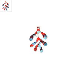 Πλέξι Ακρυλικό Μοτίφ Κοράλλι 24x34mm - Κόκκινο/Γαλάζιο/Multi/Άσπρο ΚΩΔ:71460373.018-NG