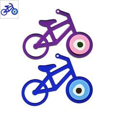 Πλέξι Ακρυλικό Μοτίφ Ποδήλατο Μάτι 69x54mm - Μπλε Σκούρο Καθρέπτης/ Θαλασσί/ Άσπρο/ Μαύρο ΚΩΔ:71460740.002-NG
