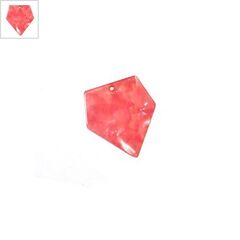 Πλέξι Ακρυλικό Μοτίφ Διαμάντι 35x40mm - Ροζ Φίλντισι ΚΩΔ:71481254.185-NG