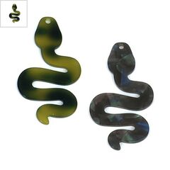 Πλέξι Ακρυλικό Μοτίφ Φίδι 33x60mm - Πράσινο Ταρταρούγα ΚΩΔ:71481384.254-NG