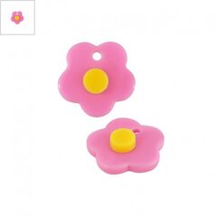 Πλέξι Ακρυλικό Μοτίφ Λουλούδι 15mm - Ροζ/ Άσπρο ΚΩΔ:71482008.001-NG