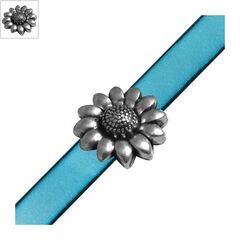 Μεταλλικό Ζάμακ Μαγνητικό Κούμπωμα Λουλούδι 20mm(Ø10.2x2.2mm - 999° Επάργυρο Αντικέ ΚΩΔ:78411567.027-NG