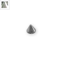 Ακρυλικό Επιμεταλλωμένο Στοιχείο Πυραμίδα Τρουκ Περαστό 6mm - Ρόδιο ΚΩΔ:71030300.124-NG