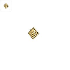 Μεταλλικό Ζάμακ Χυτό Σκουλαρίκι Ρόμβος με Tρύπα 12x16mm - Χρυσό ΚΩΔ:78520026.122-NG