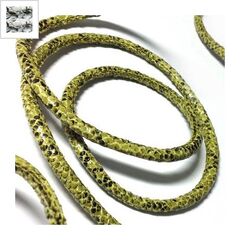 Συνθετικό Κορδόνι Φίδι Στρογγυλό με Ραφή 5mm - Μαύρο/Άσπρο ΚΩΔ:77020081.004-NG