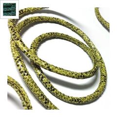 Συνθετικό Κορδόνι Φίδι Στρογγυλό με Ραφή 5mm - Πετρόλ ΚΩΔ:77020081.006-NG