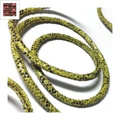Συνθετικό Κορδόνι Φίδι Στρογγυλό με Ραφή 5mm - Ροζ ΚΩΔ:77020081.009-NG