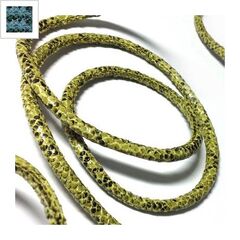 Συνθετικό Κορδόνι Φίδι Στρογγυλό με Ραφή 5mm - Τυρκουάζ ΚΩΔ:77020081.011-NG