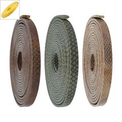 Συνθετικό Κορδόνι Φίδι Πλακέ 10mm/2.6mm (3μέτρα) - Κίτρινο ΚΩΔ:77020211.008-NG