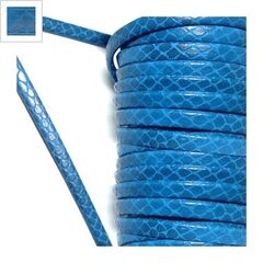Συνθετικό Κορδόνι Φίδι Πλακέ 5mm (3 μέτρα) - Τυρκουάζ ΚΩΔ:77020212.002-NG