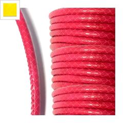 Συνθετικό Κορδόνι Φίδι Στρογγυλό 5mm (5μέτρα) - Κίτρινο ΚΩΔ:77020213.008-NG