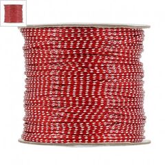 Πολυεστερικό Κορδόνι Φίδι Στρογγυλό 1.5mm (50μέτρα) - Κόκκινο/Άσπρο ΚΩΔ:77020246.002-NG