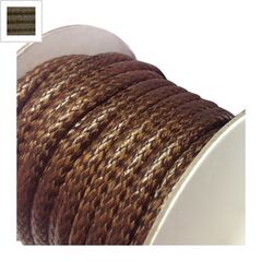 Συνθετικό Κορδόνι Φίδι Στρογγυλό 5mm (5μέτρα) - Καφέ ΚΩΔ:77020281.003-NG