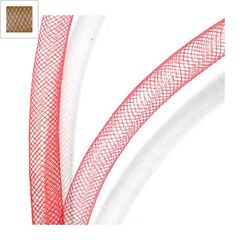 Κορδόνι Δίχτυ Πολυεστερικό Στρογγυλό 10mm (20μέτρα/πακέτο) - Καφέ Ανοιχτό ΚΩΔ:77040044.012-NG