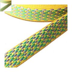 Κορδέλα Συνθετική Βαμβακερή 16mm - Κίτρινο/Πράσινο/Μωβ ΚΩΔ:77090239.001-NG