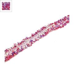 Κορδέλα Πολυεστερική 15mm (~5γιάρδες/πακέτο) - Ροζ Multi ΚΩΔ:77090287.001-NG