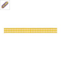 Κορδέλα Συνθετική Καρό 5mm - Κίτρινο ΚΩΔ:77090046.023-NG