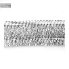 Τρέσα Κορδέλα Πολυεστερική Μεταλλική με Κρόσια 35mm (~5γιάρδες/πακέτο) - Ασημί ΚΩΔ:77090334.001-NG