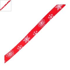Κορδέλα Πολυεστερική Χριστουγεννιάτικη 10mm (~25γιάρδες) - Κόκκινο/Άσπρο ΚΩΔ:77090378.001-NG